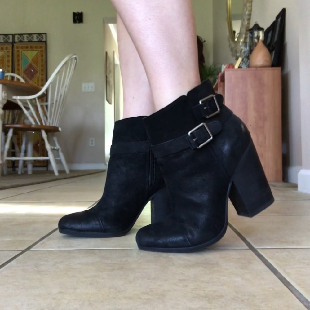 Lucky Brand Buckle Booties